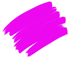 Brushstroke, Grunge brushes, oilpiant style stroke, Strokes of pink , color_fuchsia pink isolated on transparent background