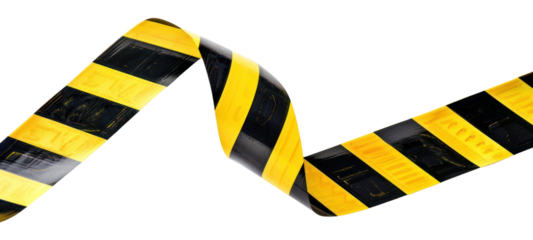 PNG Black yellow caution tape roll