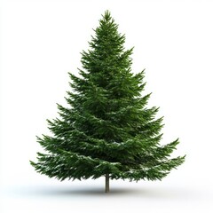 Fototapeta premium Christmas tree isolated on white background