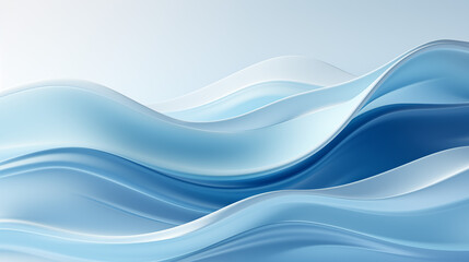 Obraz premium A modern and minimalistic background in soft pastel blue, with subtle gradients and abstract shapes floating gently, perfect for professional presentations, clean and calming design 