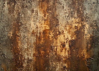Rusted metal texture, a rusted steel surface with brown and orange colors, a seamless pattern for a background or wallpaper