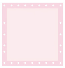 PNG Pink polka dot border frame