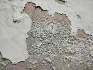 wall paint that is peeling because the wall is damp