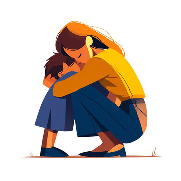 Mother Comforting Child