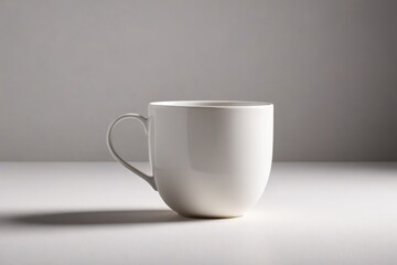 Obraz premium a white cup on a table 
