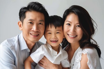Fototapeta premium Casual Family Sitting Together