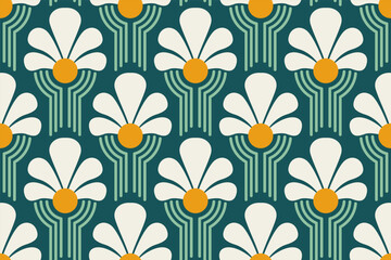 Fabric Prints' Beauty. Seamless Patterns with Mosaic Ornaments