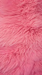 Fototapeta premium A close-up of soft pink fur with a natural, warm texture, featuring an abstract pattern and a furry, wool-like appearance