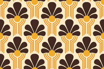 Fabric Prints' Beauty. Seamless Patterns with Mosaic Ornaments