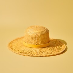 Beautiful straw hat with patterns, designs and beautiful shape.
