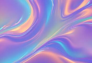 Fototapeta premium abstract liquid holographic wave background
