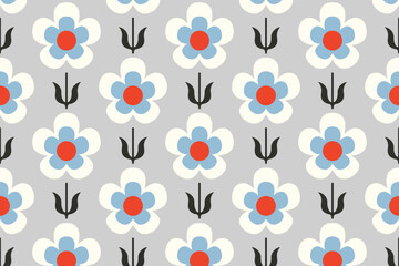 Fabric Prints' Beauty. Seamless Patterns with Mosaic Ornaments