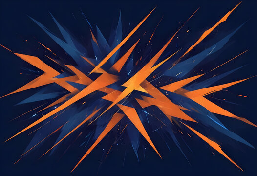 an orange abstract geometric beckground