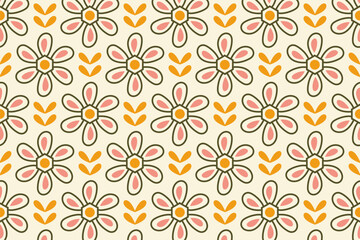 Fabric Prints' Beauty. Seamless Patterns with Mosaic Ornaments