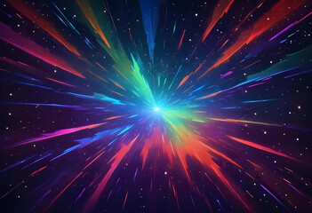 abstract lines Colorful star pattern background