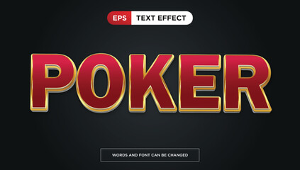 poker play Text Effect