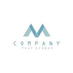 M letter logo. company logo .abstract logo design
