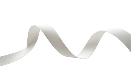 Undulating White Ribbon