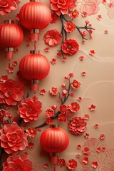 Obraz premium Chinese New Year Illustration Background