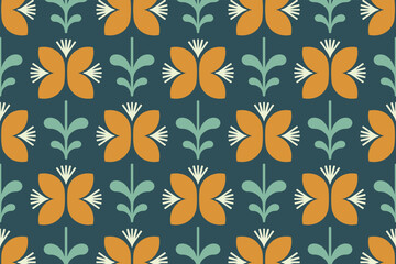 Fabric Prints' Beauty. Seamless Patterns with Mosaic Ornaments