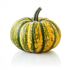 Ripe pumpkin isolated on a white background