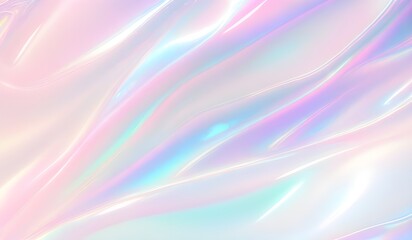 Holographic background seamless trendy iridescent light foil texture. Soft holographic pastel unicorn marble background pattern. Modern pearlescent blurry abstract swirl illustration.	
