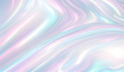 Holographic background seamless trendy iridescent light foil texture. Soft holographic pastel unicorn marble background pattern. Modern pearlescent blurry abstract swirl illustration.	
