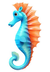 Fototapeta premium PNG Seahorse cartoon animal nature.