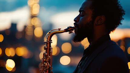 A saxophonist