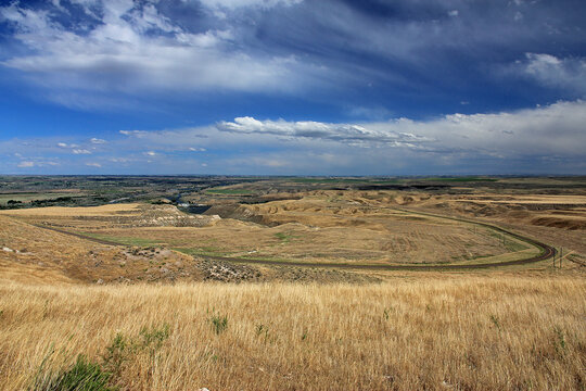 Snake River and Oregon Trail remnants near Idaho Falls
