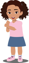 kid girl stand 