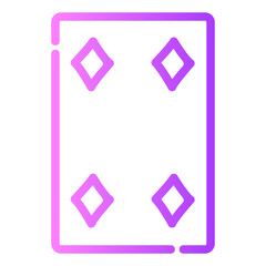 diamond card Gradient icon