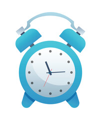 Alarm clock vector illustration isolated on white background