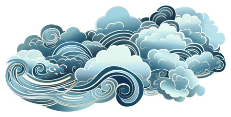 PNG Blue cloud backgrounds graphics pattern.