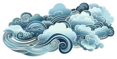 PNG Blue cloud backgrounds graphics pattern.