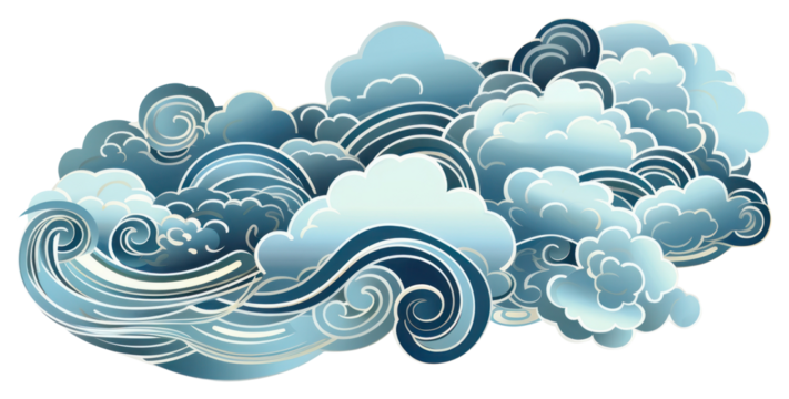 PNG Blue cloud backgrounds graphics pattern.