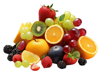 PNG Fruit strawberry grapefruit blueberry.