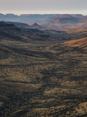 sunset over the mountains