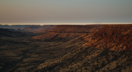 sunset over the field