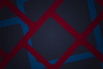 Abstract red and blue dimensional lines triangle background. eps10 vector