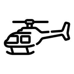 Obraz premium helicopter Line Icon