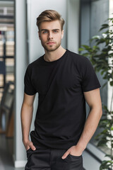 Fototapeta premium apparel mockup portrait of a man