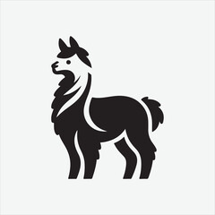 Alpaca   vector design white illustrator