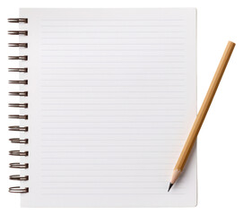 PNG A notepad pencil paper diary.