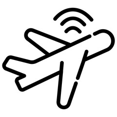 airplane Line Icon
