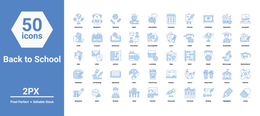 Back to school icons