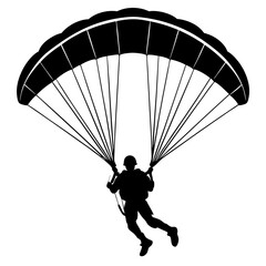 Stylish Parachute Silhouette for Outdoor Activities