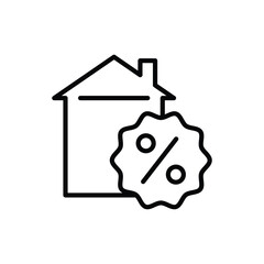 tax collection thin outline icon vector design good for web or mobile app