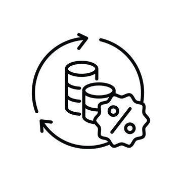 recommend clip art: tax payroll thin outline icon vector design good for web or mobile app