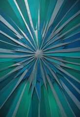 a vibrant abstract composition of overlapping white and blue lines radiating outwards from a central point, creating a dynamic and visually striking effect.